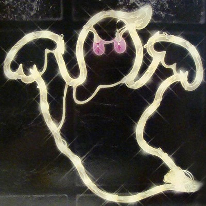 Halloween Lighted Ghost Ornamental Silhouette