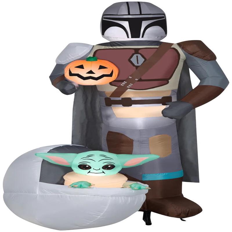 6.5' Airblown The Mandalorian and Grogu in Pod Halloween Inflatable