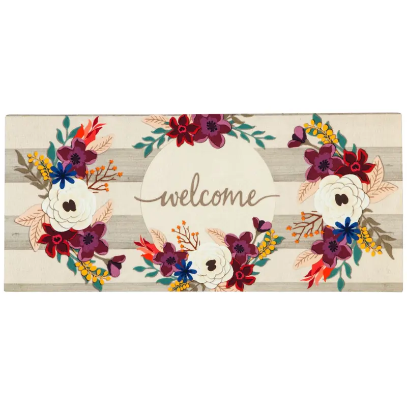 Fall Stripes Welcome Sassafras Switch Mat