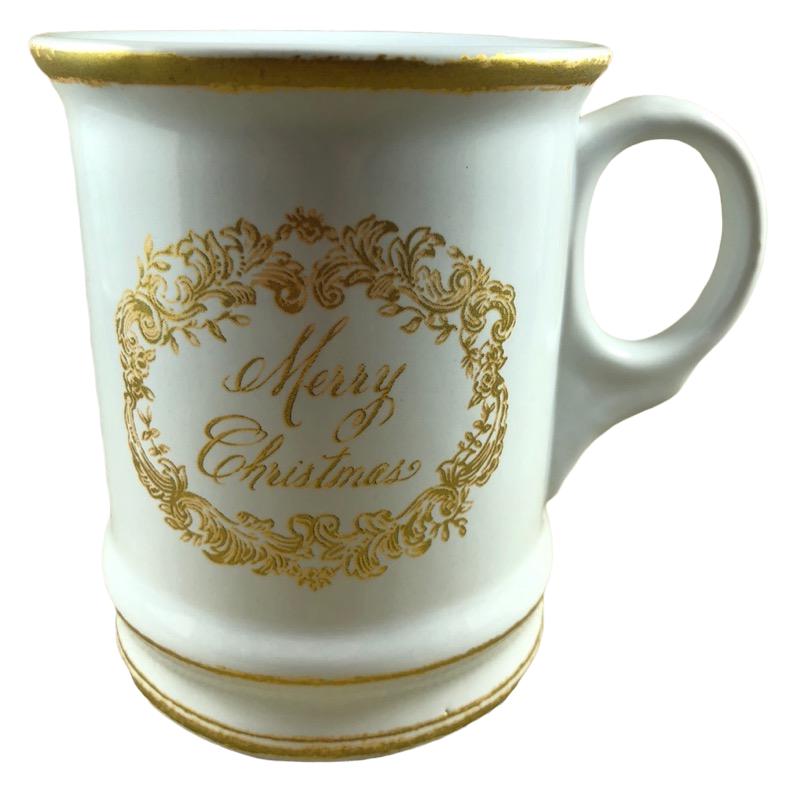 Gold Merry Christmas Wreath Mug Williams-Sonoma