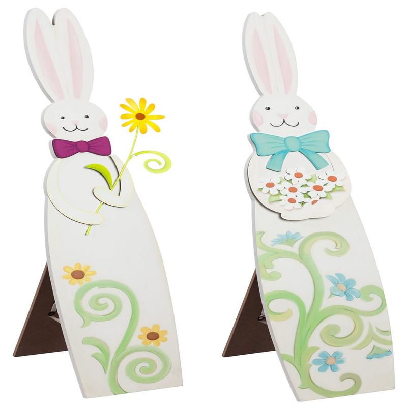 Spring Rabbit Porch Leaner
