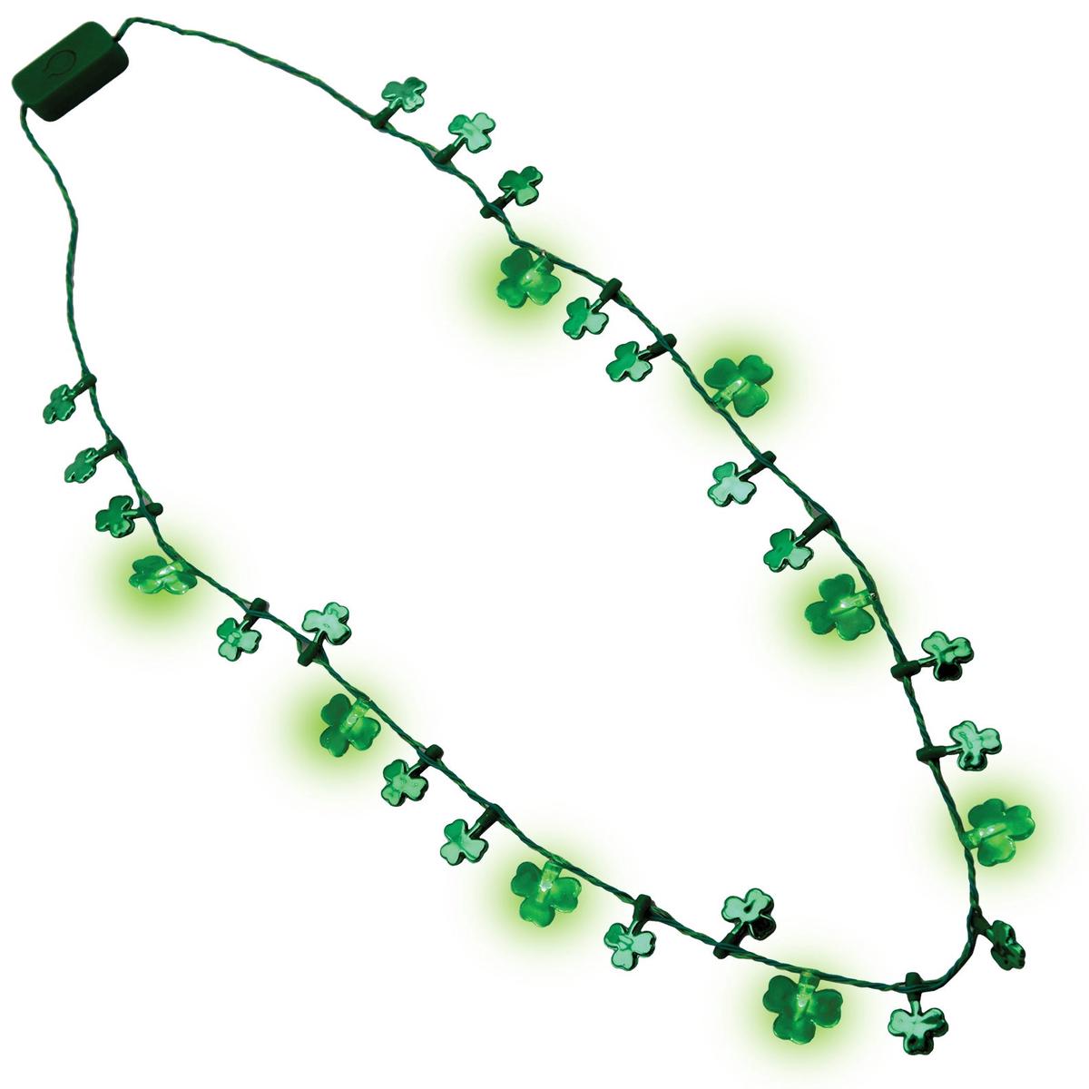 St Patrick's Day Flashing Necklace