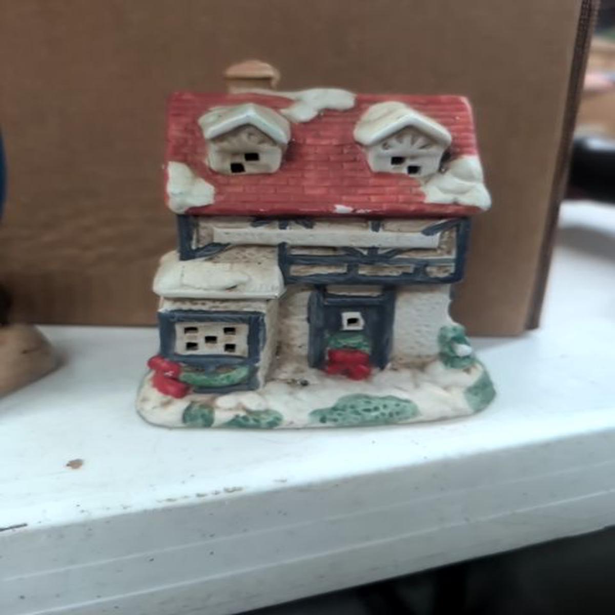 Village house with hole for a light