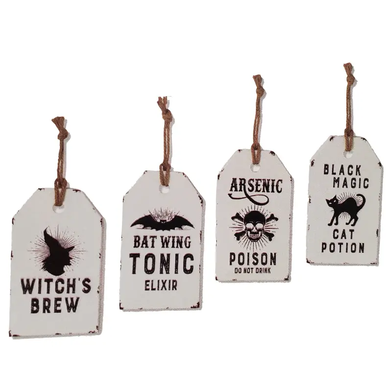 12" Metal Halloween Wall Hanging Sign