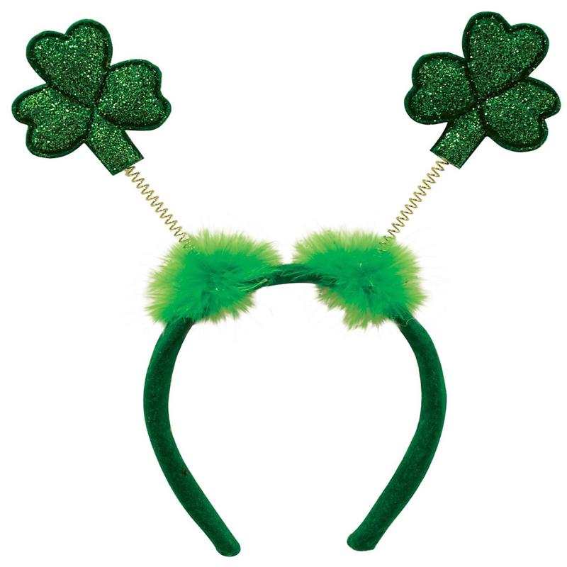 Glitter Shamrock Bopper Headband