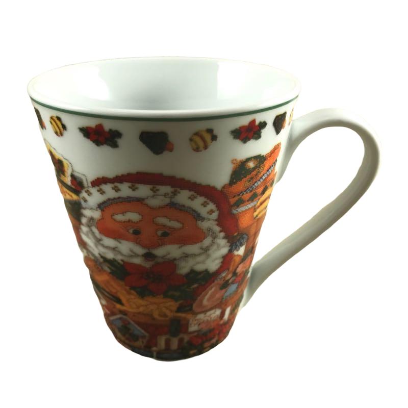 Santa Surrounded by Ornaments Mug Lillian Vernon