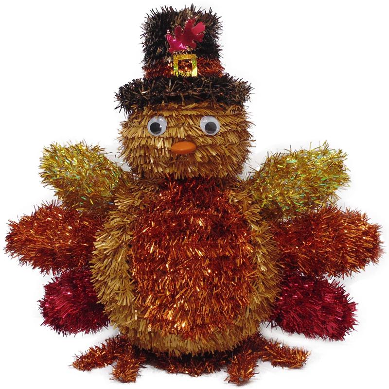 3D Harvest Turkey Wreath Fall Decoration