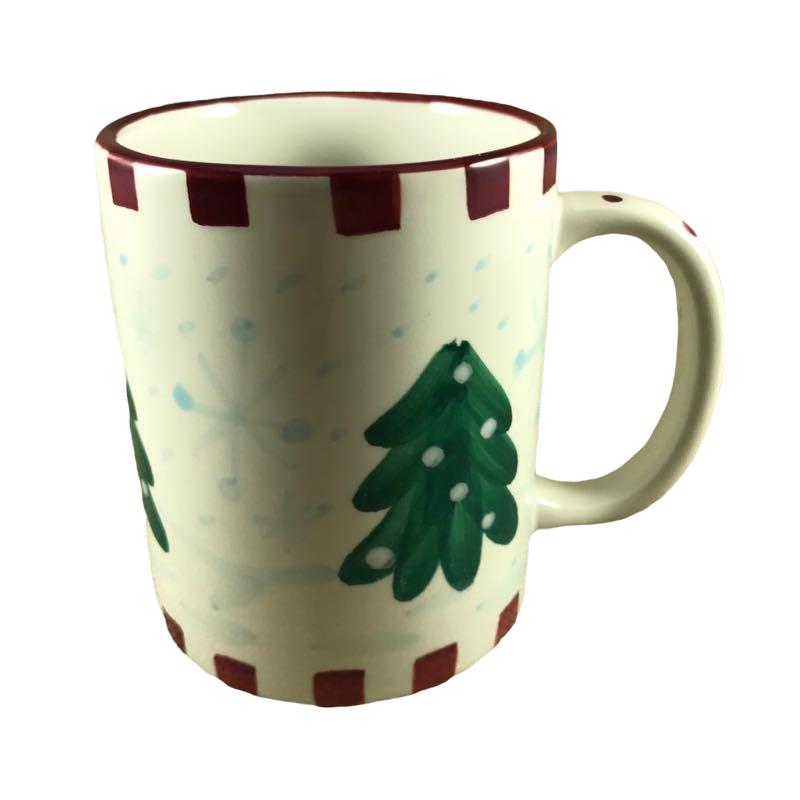 Christmas Trees And Snowflakes With Surprise Snowman Inside Mug Ganz