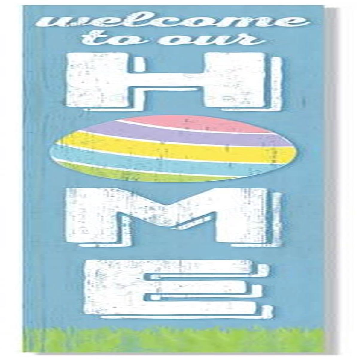 Outdoor Welcome Sign - Welcome to Our Home - Vertical Porch Board