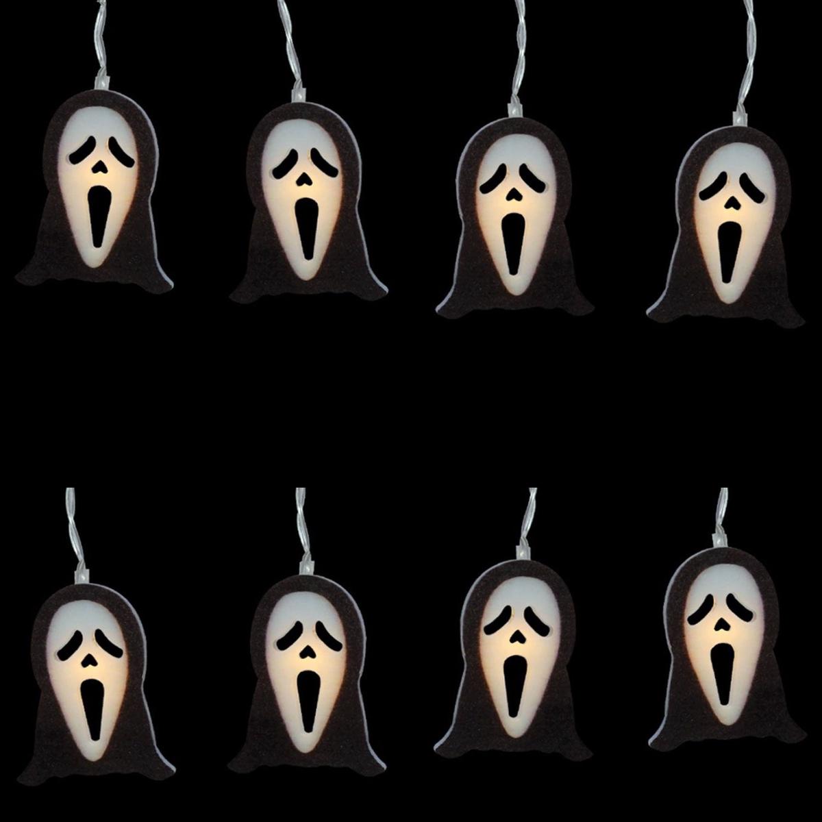 Set of 10 Ghost Face String Lights