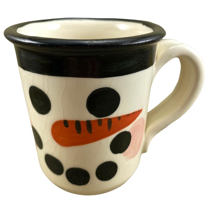 Snowman Mug Three Rivers Pottery