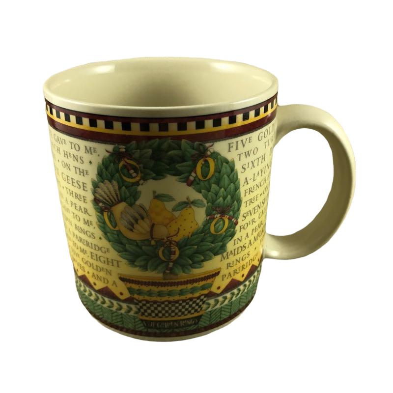 12 Days Of Christmas Five Golden Rings Debbie Mumm Mug Sakura