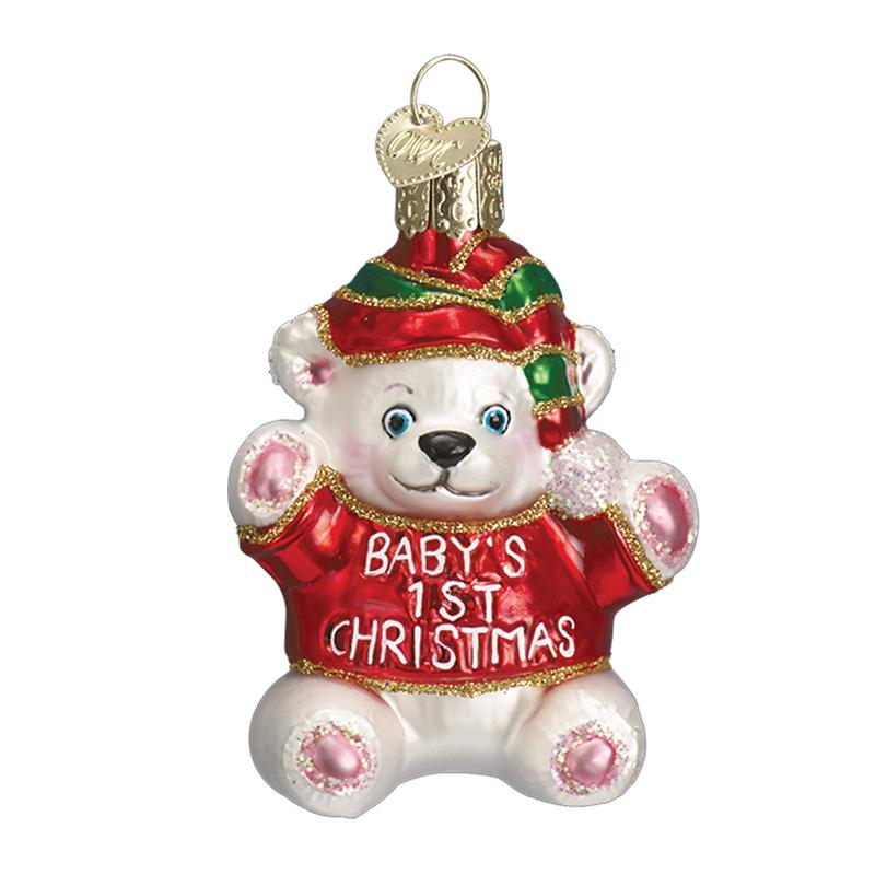 Baby's 1st Christmas Bear Ornament - Old World Christmas