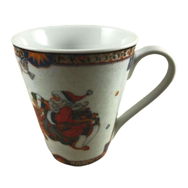 Santa On A Reindeer Mug Lillian Vernon