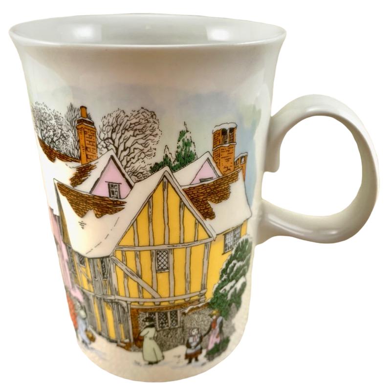 Winter Village Snow Scene Mug Dunoon