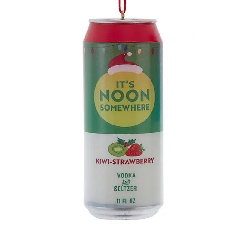 "Its Noon Somewhere" Ornament - Kiwi-Strawberry