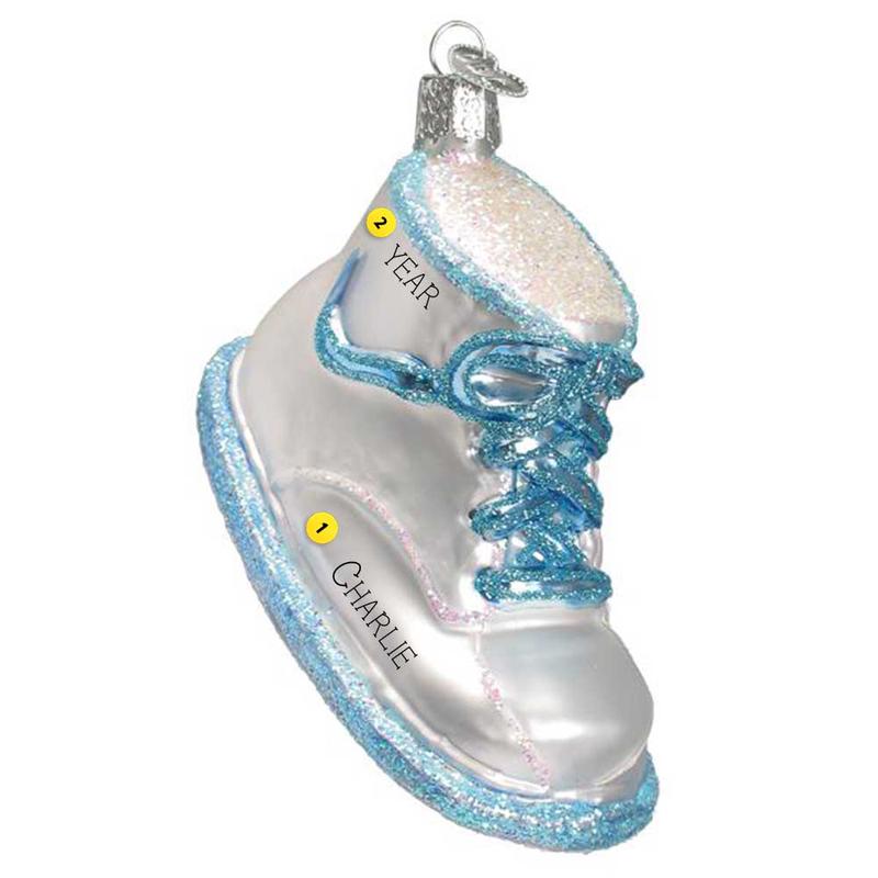 Baby Shoe Ornament Blue - Old World Christmas