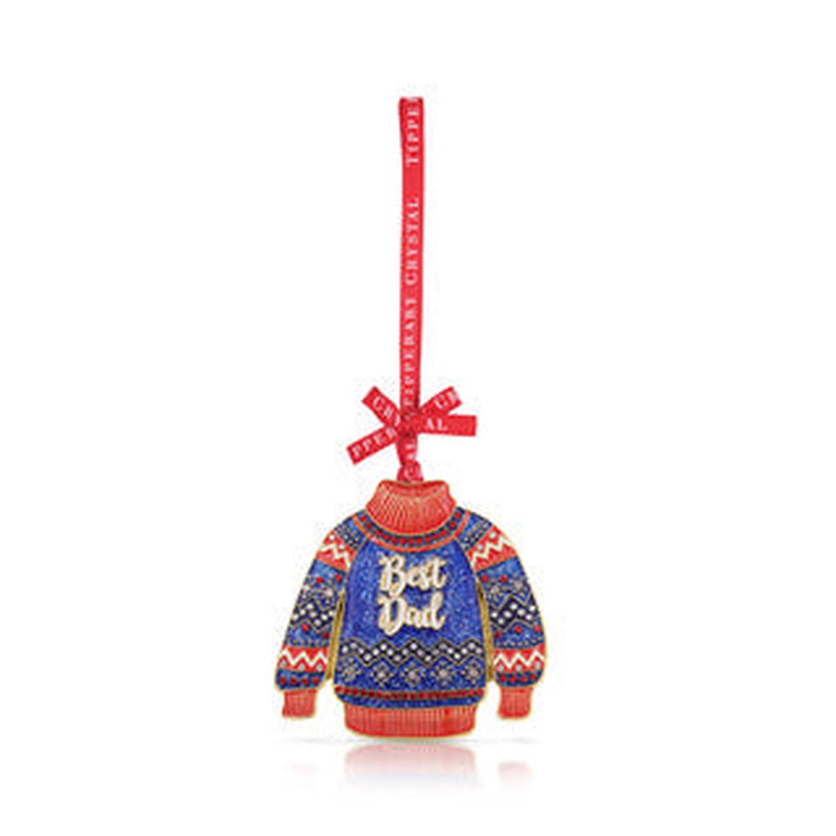 Tipperary Crystal Loved Ones Best Dad Christmas Decoration