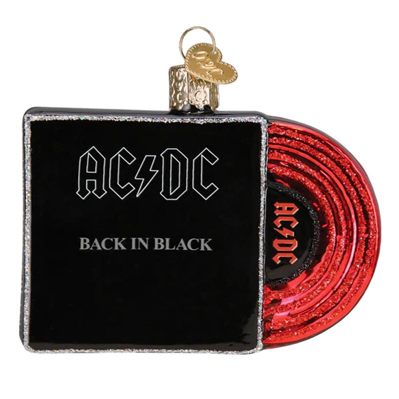 Back In Black Album Cover Ornament - Old World Christmas