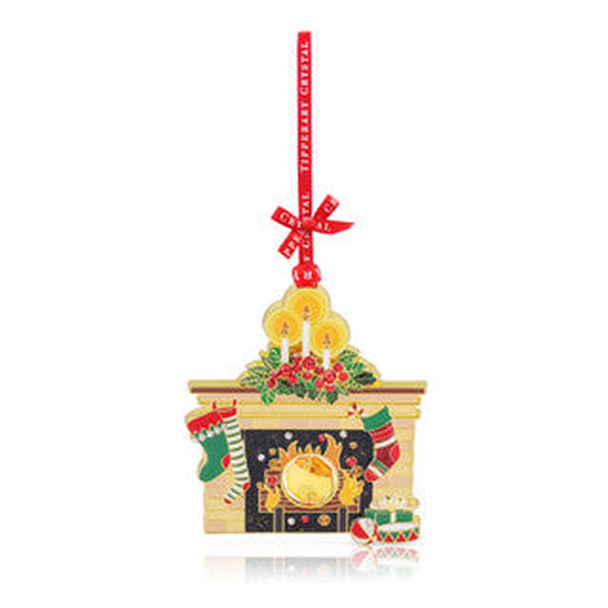 Tipperary Crystal Gem Fire Place Christmas Decoration-New 2024