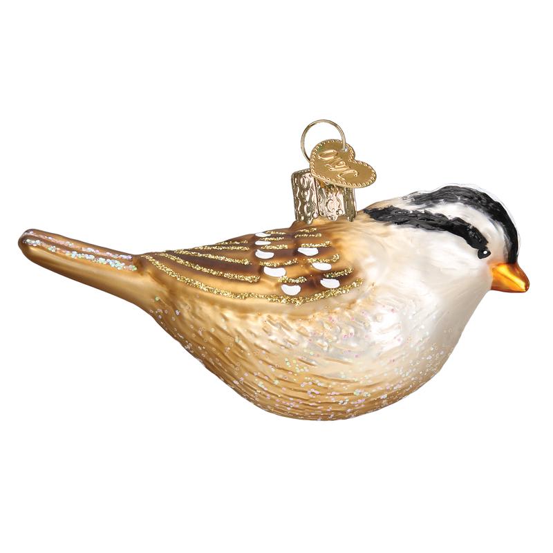 White Crowned Sparrow Ornament - Old World Christmas