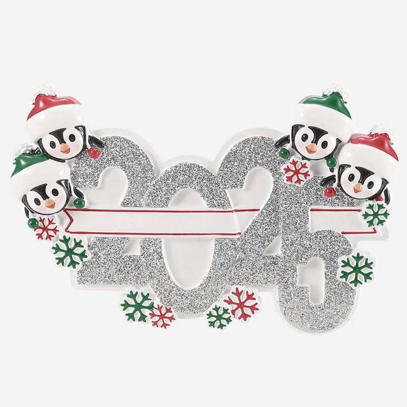 2025 Penguin Family of 4 Ornament
