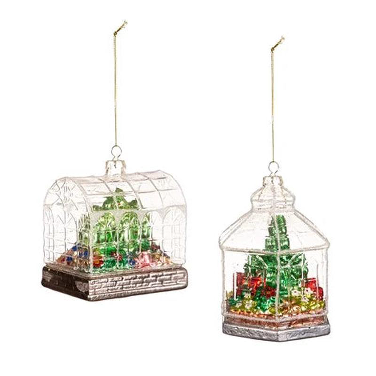 58243 Glass Greenhouse Ornament