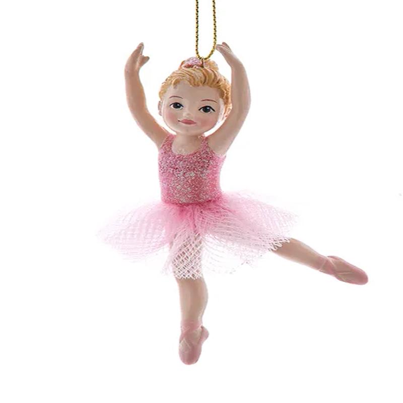 Ballerina Ornament In Pink - Blonde