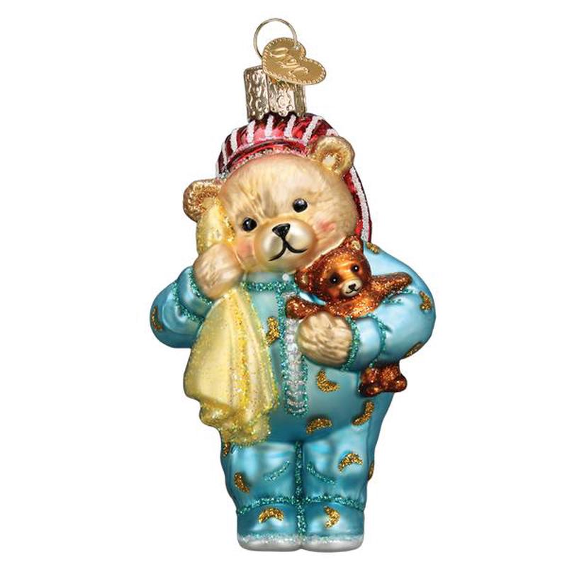 Bedtime Teddy Bear Ornament - Old World Christmas