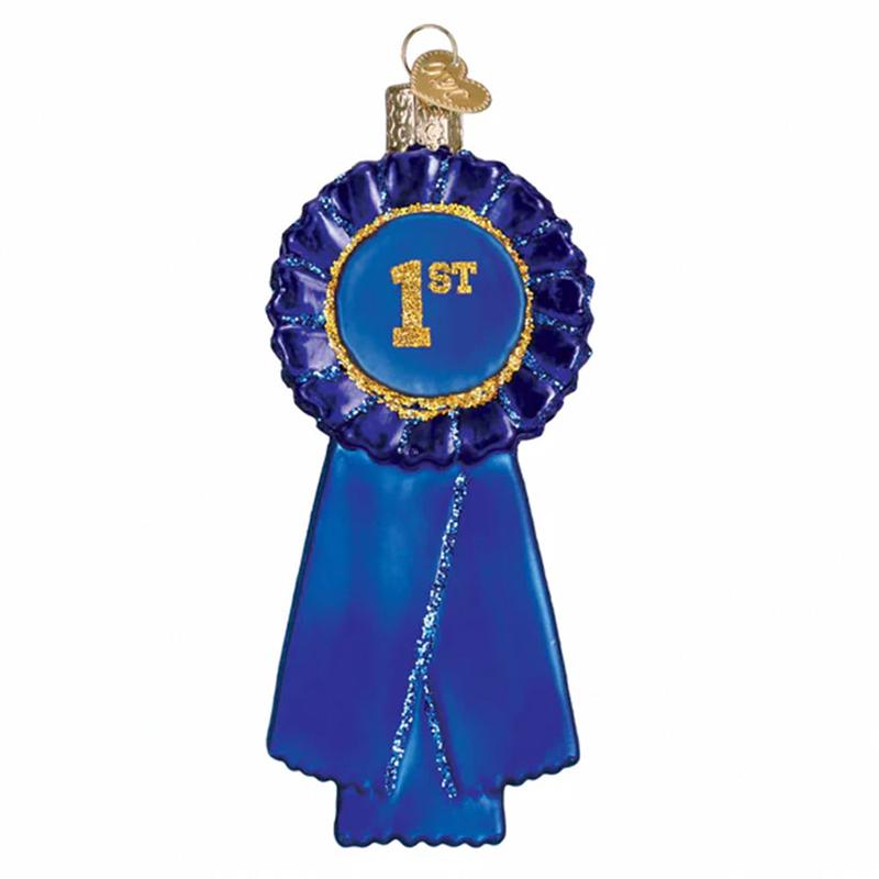 Blue Ribbon Ornament - Old World Christmas