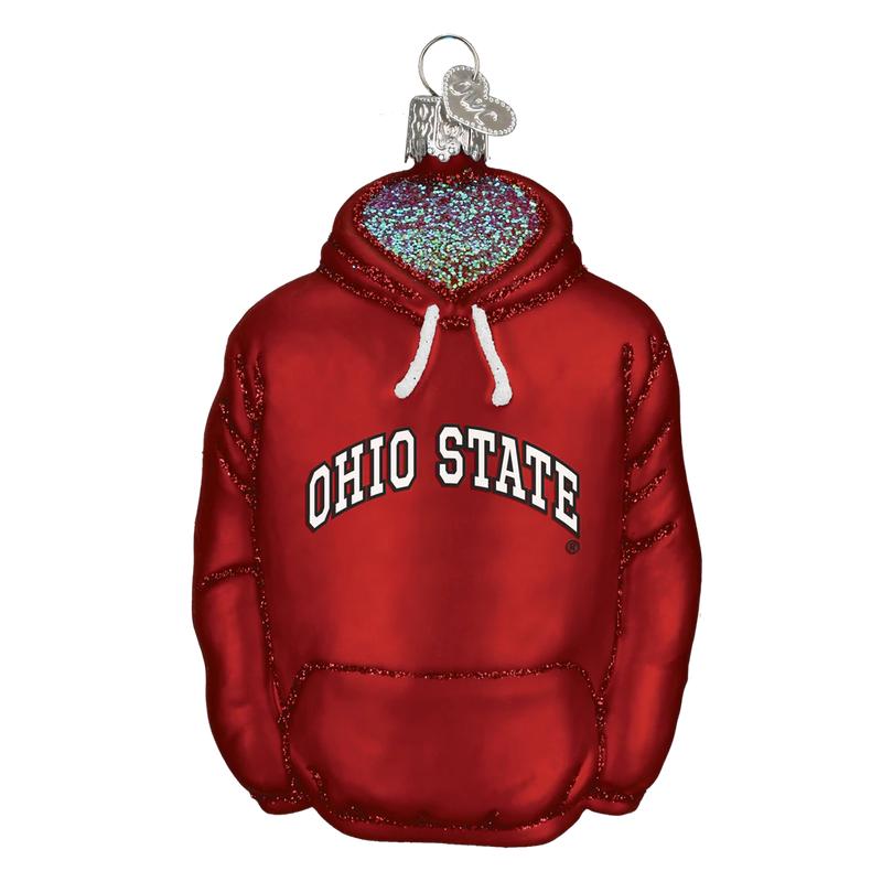 The Ohio State Hoodie Ornament - Old World Christmas