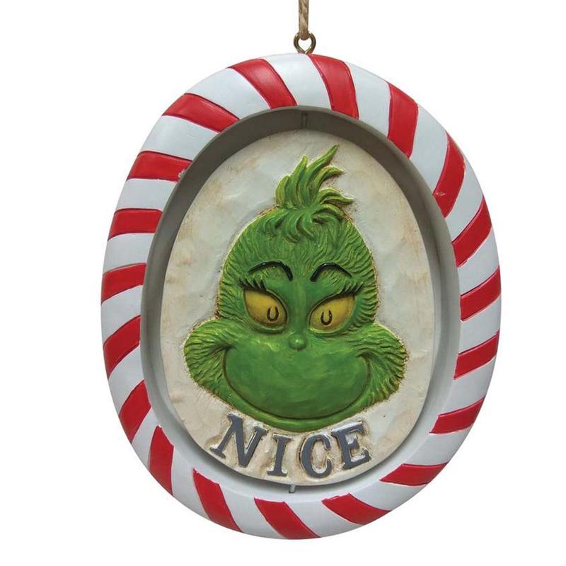 Two Sides of the Grinch Ornament - Jim Shore