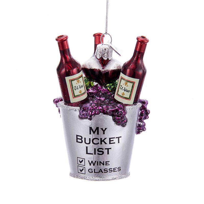 Wine Bucket List Ornament
