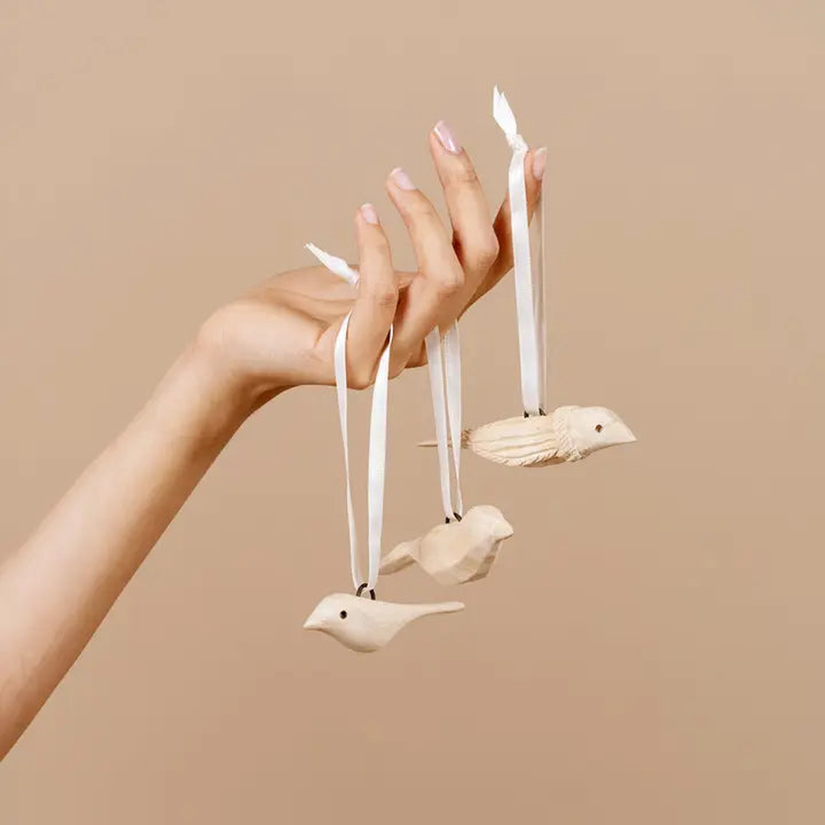 Wooden Birds Ornament