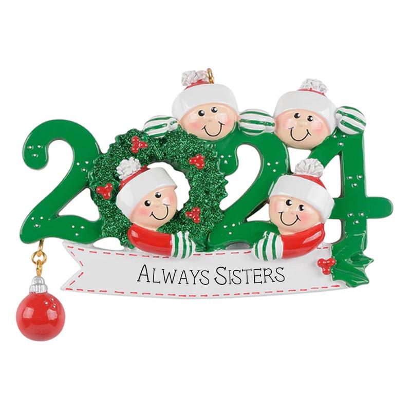 2024 Dated Always Sisters of 4 Ornament