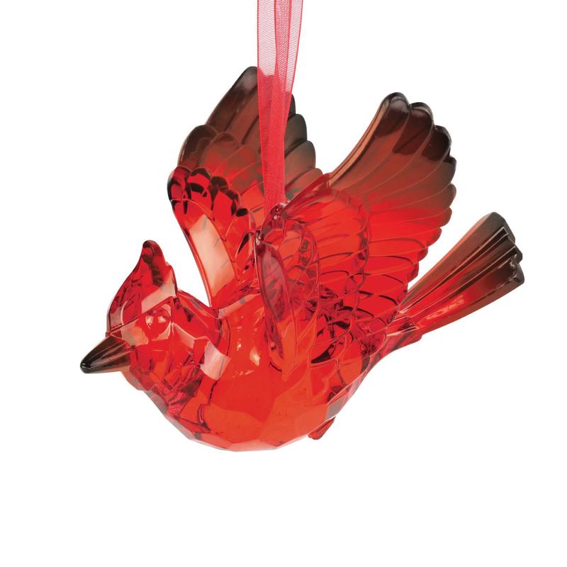 Acrylic Cardinal Ornament