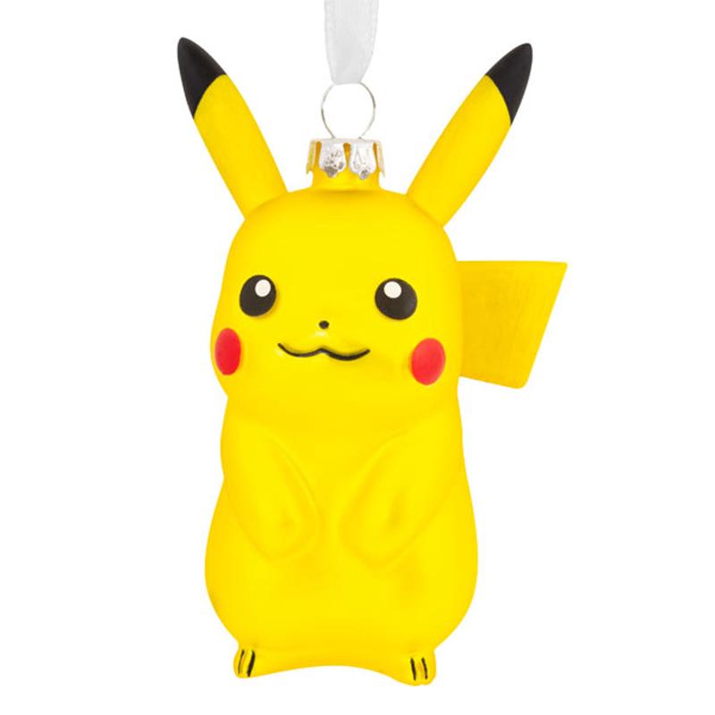 Blown Glass Pokemon Pikachu Ornament