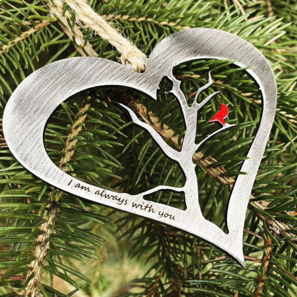 "I Am Always With You" Cardinal Ornament, Personalized
