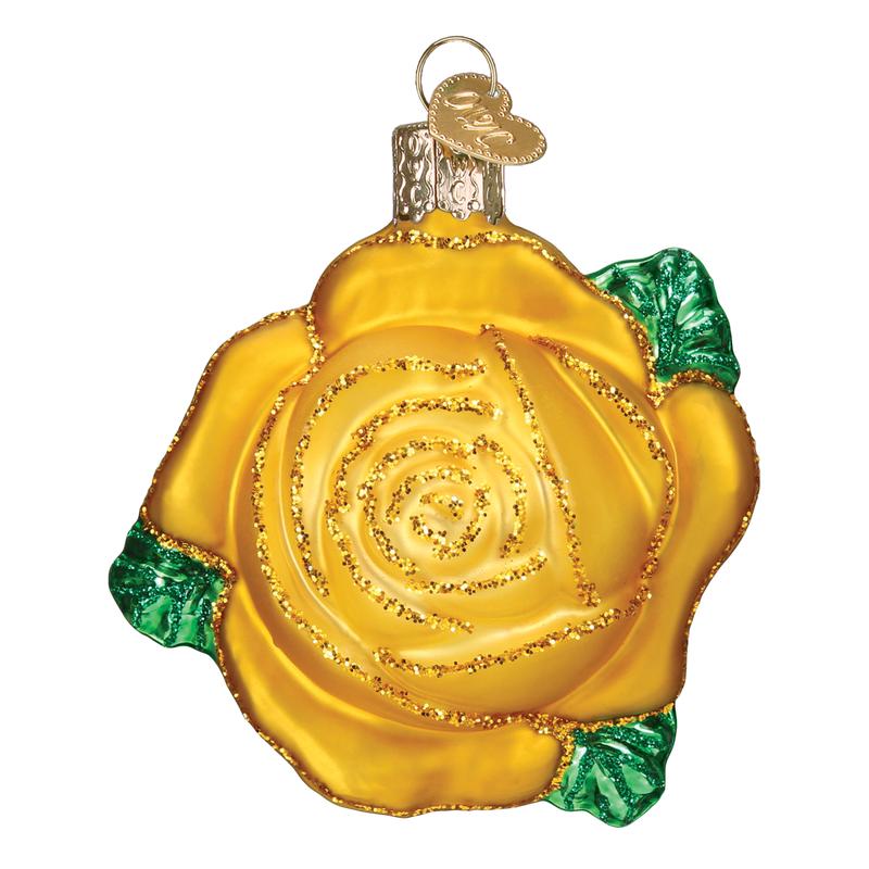 Yellow Rose Ornament - Old World Christmas