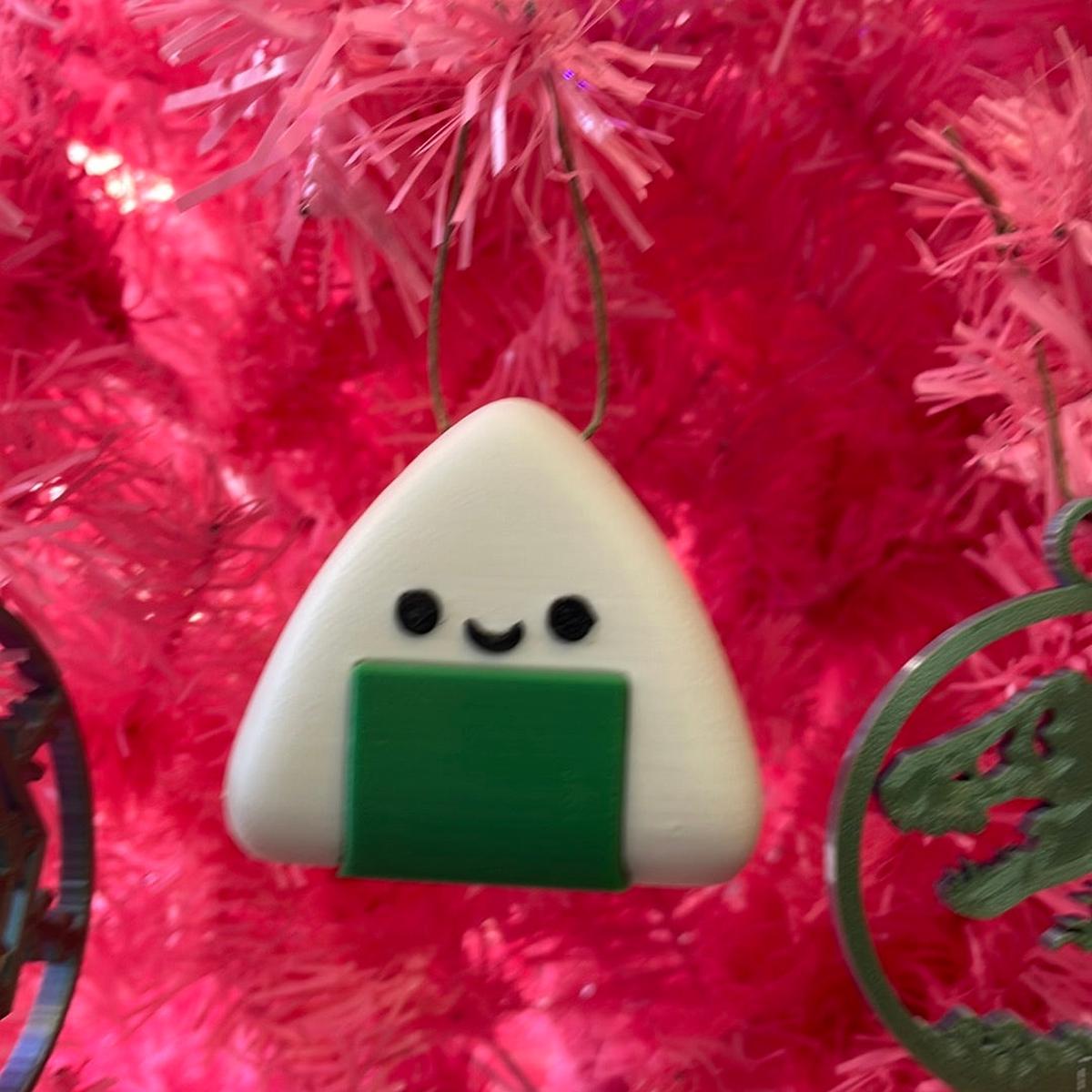 3D Printed Kawaii Onigiri Ornament