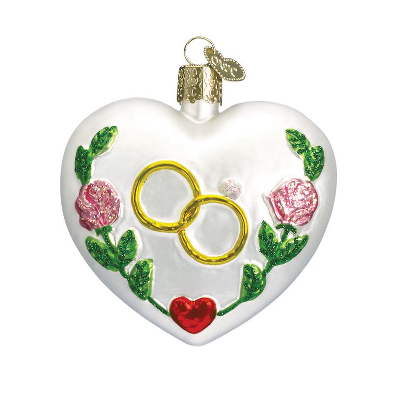 Wedding Heart Ornament - Old World Christmas