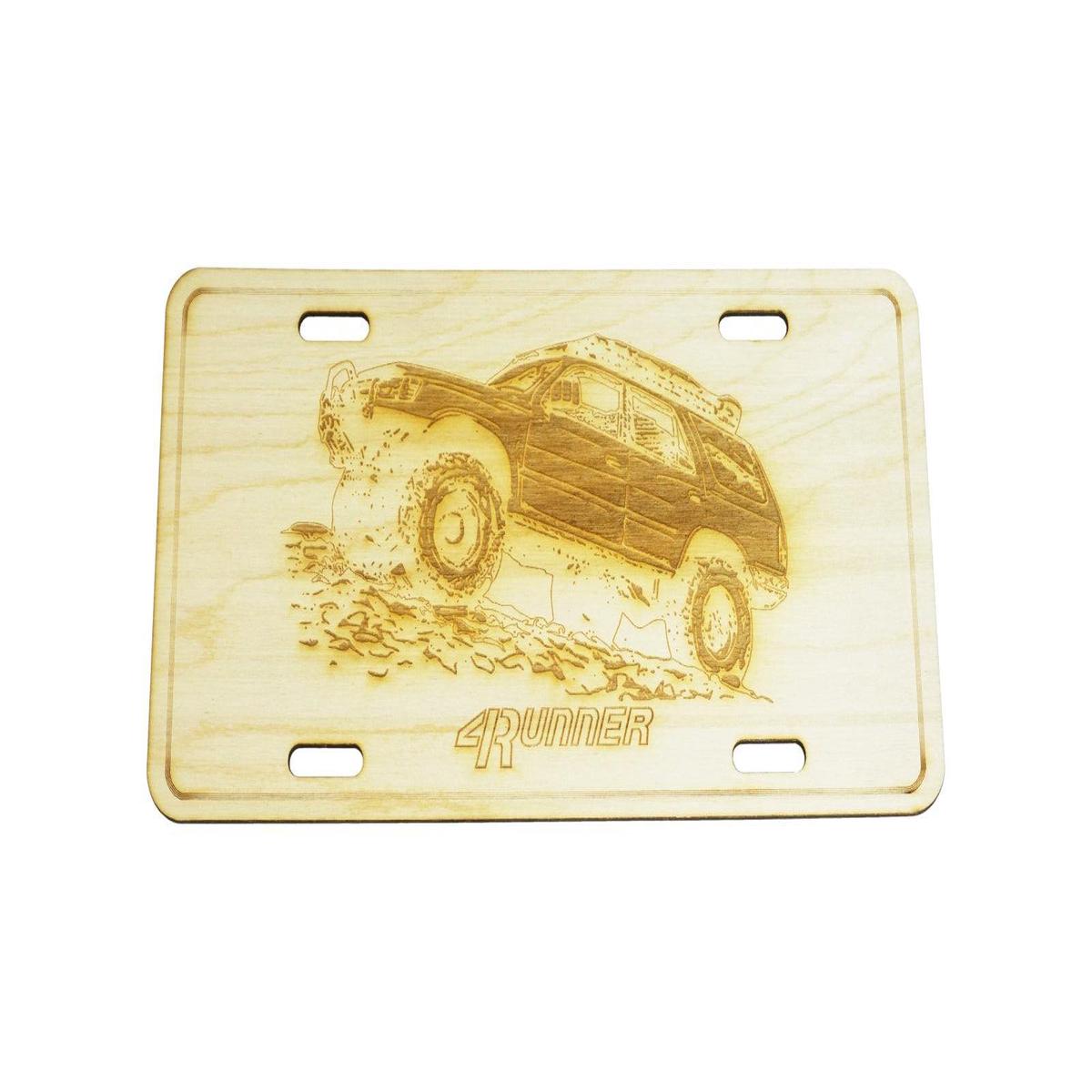 ZSPEC Toyota 4Runner Cut-Away License Plate, Birch, Ornamental