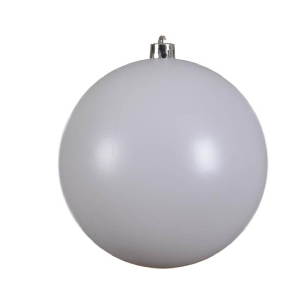 8" Winter White Shatterproof Ornament