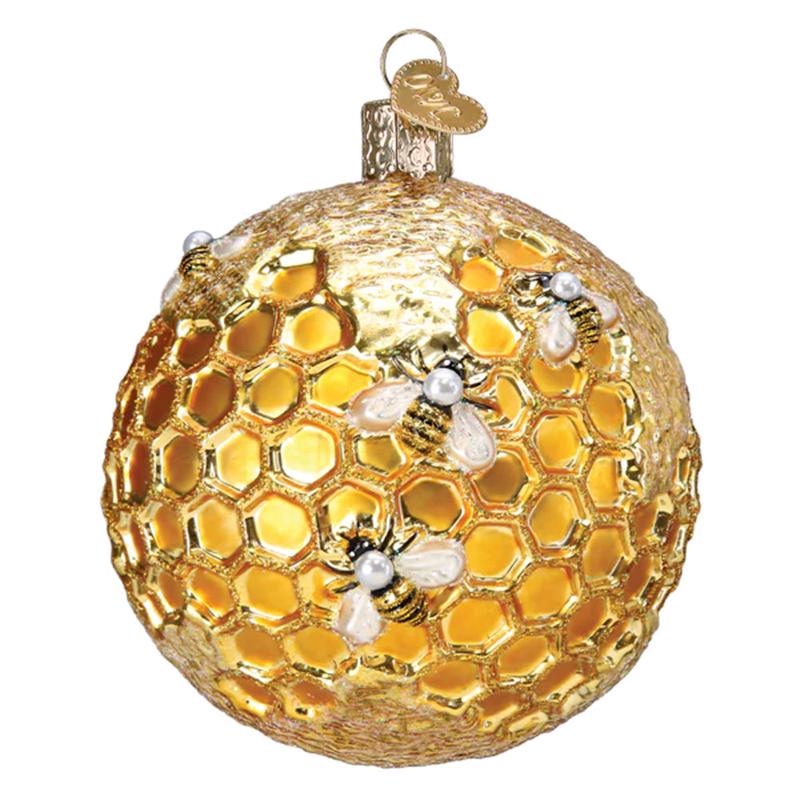 Bee Blessed Round Ornament - Old World Christmas