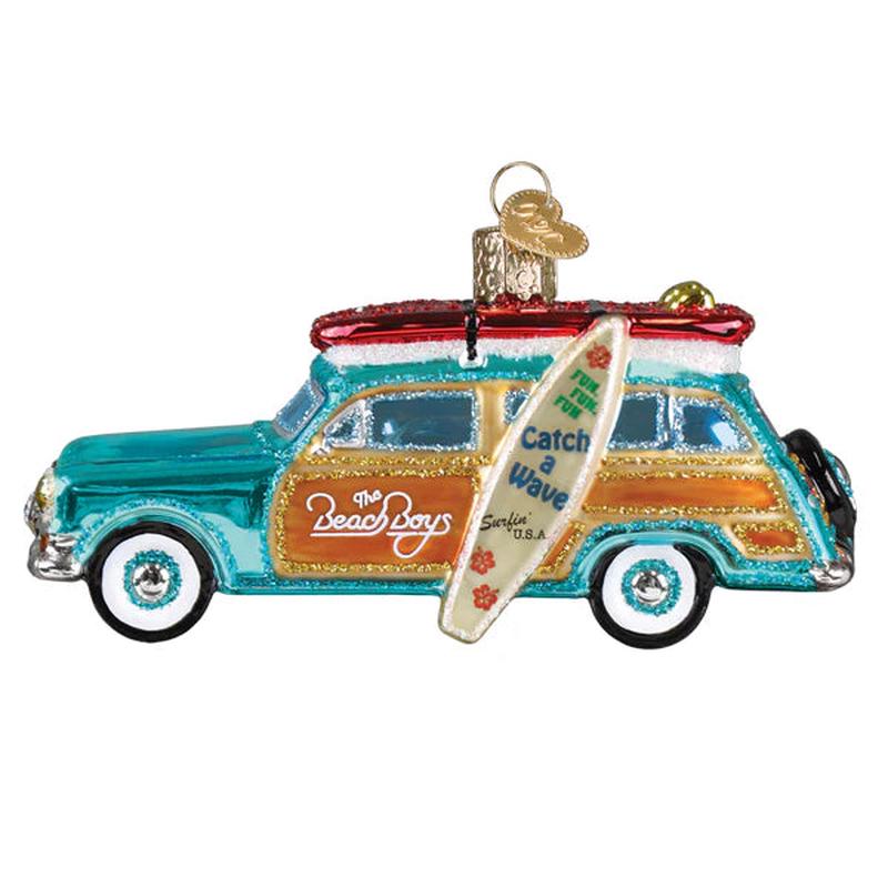 The Beach Boys Surfin' Woody Ornament - Old World Christmas