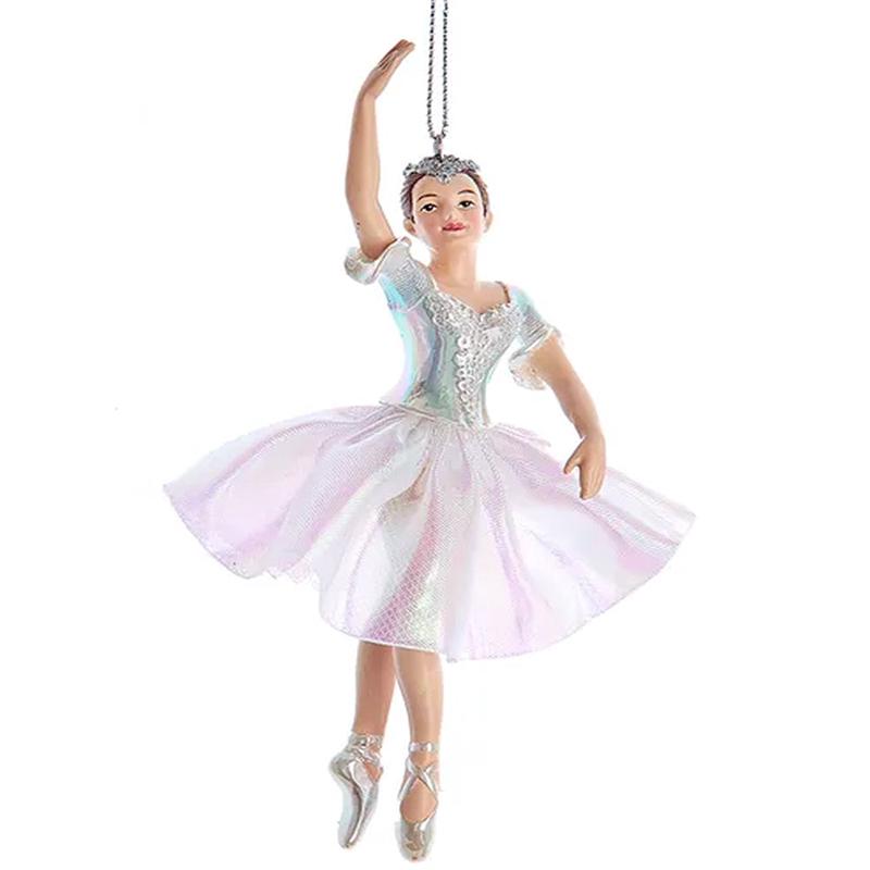 Ballerina Ornament - Opalescent - Brunette