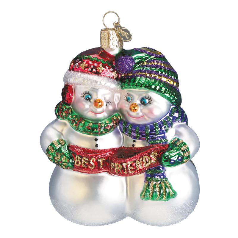 Best Friends Snowman Ornament - Old World Christmas
