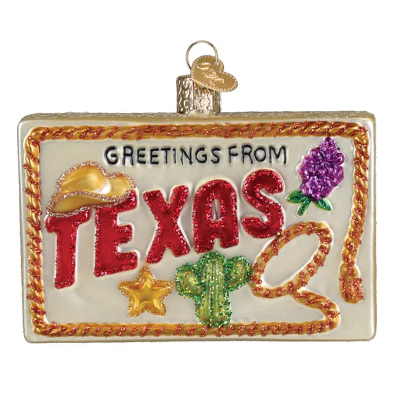 Texas Postcard Ornament - Old World Christmas