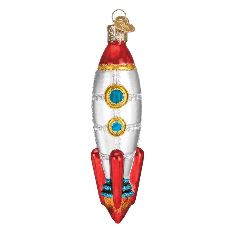Toy Rocket Ship Ornament - Old World Christmas