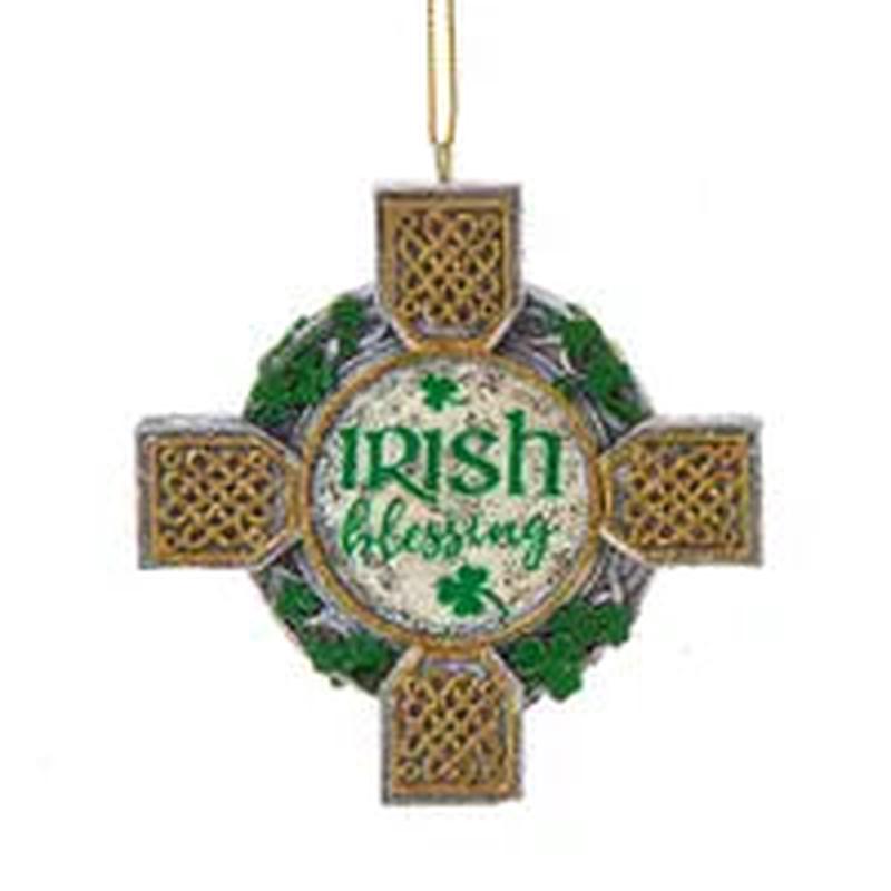 3"Resin Irish Celtic Cross Ornament